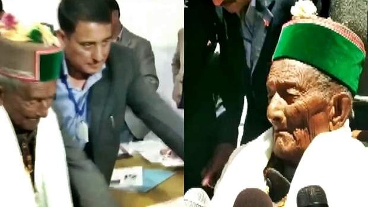 32-ஆவது முறையாக வாக்களித்த நாட்டின் முதல் வாக்காளர்!