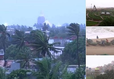 பானி புயல் கரையை கடக்கத் தொடங்கியது