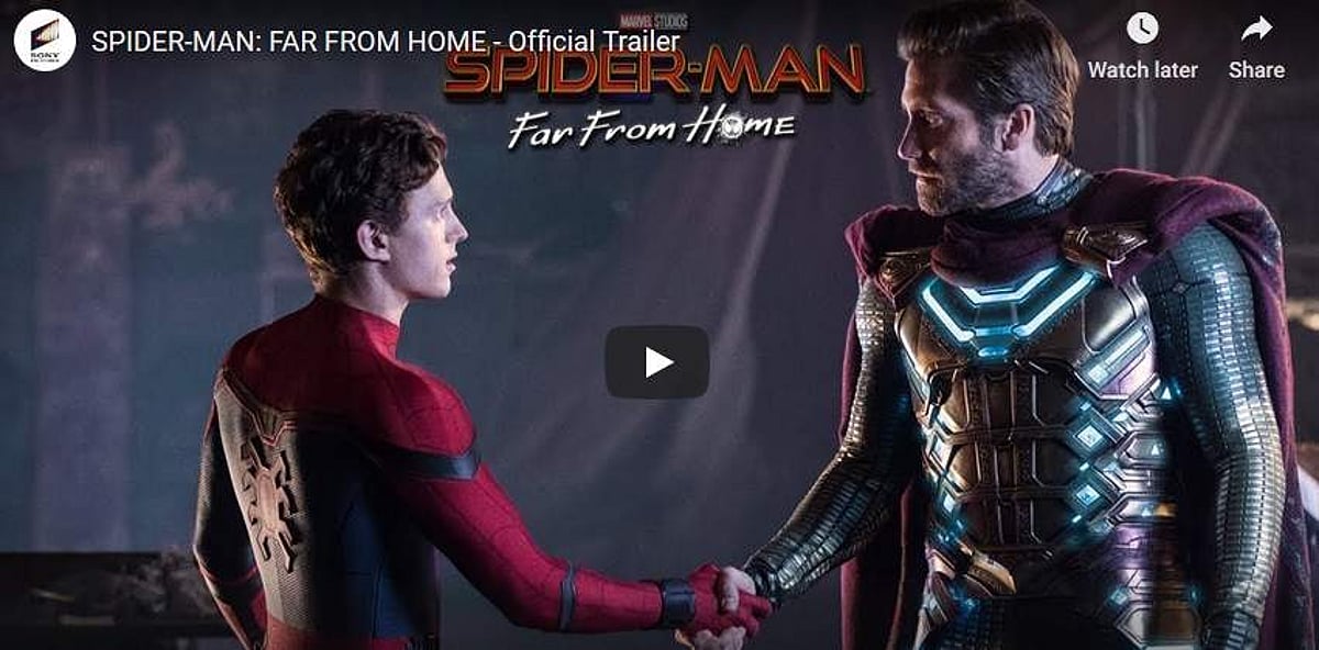 புதிய ஸ்பைடர்மேன் படம்: டிரெய்லர் வெளியீடு!