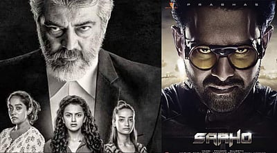 இந்தப் பக்கம் அஜித் அந்தப் பக்கம் பிரபாஸ்! மாஸ் காட்டும் ட்ரெய்லர் மற்றும் டீஸர்!