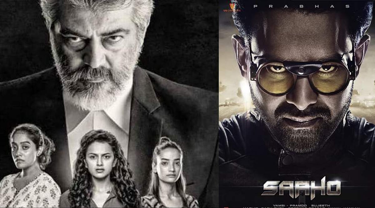 இந்தப் பக்கம் அஜித் அந்தப் பக்கம் பிரபாஸ்! மாஸ் காட்டும் ட்ரெய்லர் மற்றும் டீஸர்!