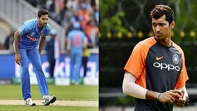 புவனேஸ்வர் உடல்தகுதியில் சிக்கல்? இங்கிலாந்து விரையும் நவ்தீப் சைனி!  