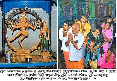 கும்பகோணம் சிவாலயங்களில் ஆனித்திருமஞ்சன விழா கோலாகலம்