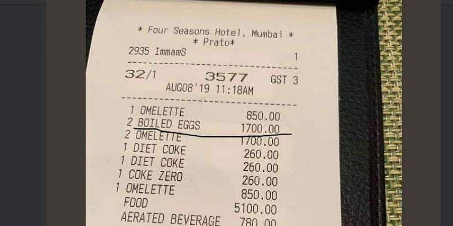அவித்த முட்டை ரூ.1700 ஆ? அதிர்ச்சிக் கொடுத்த ஹோட்டல்! அப்போ ஆம்லெட்?? அதுவும்..