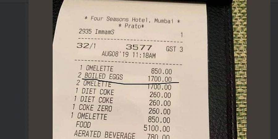 அவித்த முட்டை ரூ.1700 ஆ? அதிர்ச்சிக் கொடுத்த ஹோட்டல்! அப்போ ஆம்லெட்?? அதுவும்..