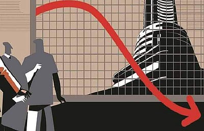 பங்குச்சந்தைகள் கடும் வீழ்ச்சி! சென்செக்ஸ் 1,100 புள்ளிகள் சரிவு