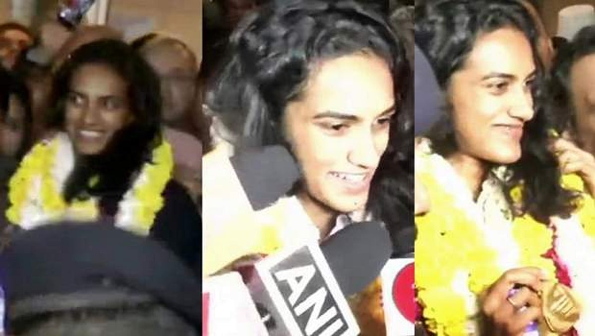 இந்தியன் என்பதில் பெருமைகொள்கிறேன்: பெருமகிழ்ச்சியுடன் நாடு திரும்பிய பி.வி.சிந்து பேட்டி