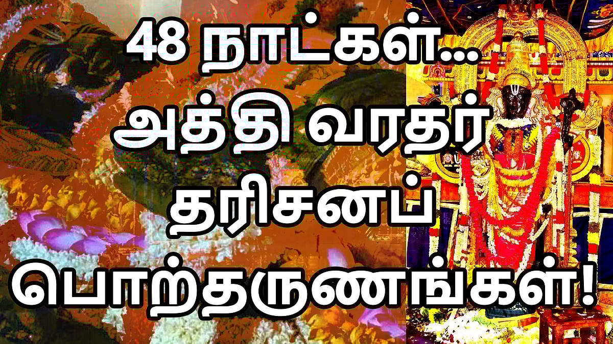 48 நாட்கள் அத்தி வரதர் தரிசனம் காண முடியாதவர்களுக்காக எக்ஸ்க்ளூசிவ் விடியோ தரிசனம்!
