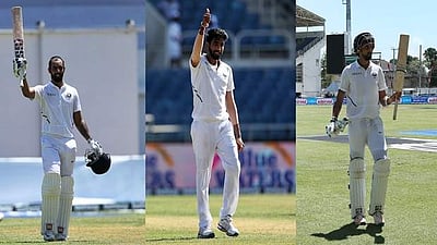 பும்ரா 'ஹாட்ரிக்' உடன் 6 விக்கெட்டுகள்: 87 ரன்களுடன் திணறும் மே.இ.தீவுகள்