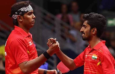 ஆசிய டேபிள் டென்னிஸ் சாம்பியன்ஷிப்: காலிறுதியில் சரத் கமல்-ஜி.சத்தியன் இணை