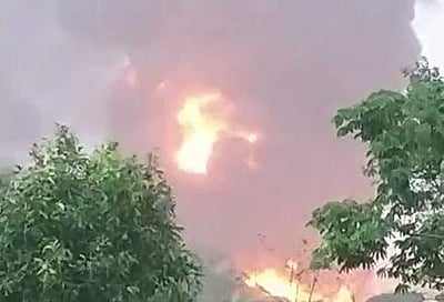 மும்பை ஓஎன்ஜிசி நிறுவன ஆலையில் தீ விபத்து