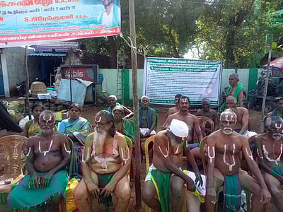 திருச்சியில் அய்யாக்கண்ணு தலைமையில் விவசாயிகள் தொடர் உண்ணாவிரதம்
