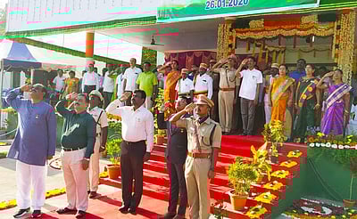 காஞ்சிபுரம் மாவட்ட ஆட்சியர் அலுவலகத்தில் குடியரசு தின விழா