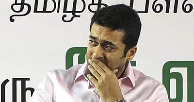 ஏழை மாணவியின் பேச்சைக் கேட்டு மேடையிலேயே கண் கலங்கிய சூர்யா: ரசிகர்கள் பாராட்டு! (விடியோ)