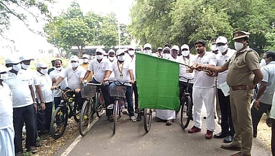 சீர்காழியில் விழிப்புணர்வு சைக்கிள் மராத்தான்