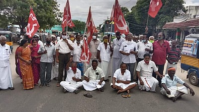 அம்பாசமுத்திரத்தில் இந்திய கம்யூ. கட்சியினர் மறியல்