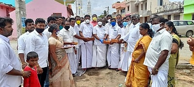 சின்னமுட்டத்தில் ரூ.5 லட்சத்தில் புதிய கலையரங்கம் அமைக்க அடிக்கல்