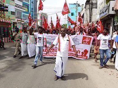 ஆண்டிபட்டியில் இந்திய கம்யூ. மறியல் 