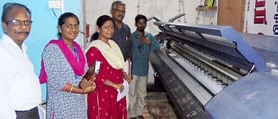 தாட்கோ திட்டப் பணிகள்: மேலாண் இயக்குநா் ஆய்வு