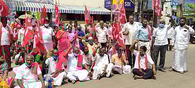 புதுகை இந்திய கம்யூ. மறியல்