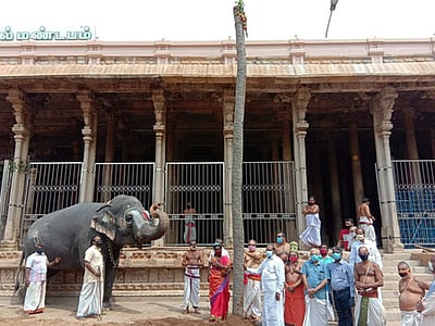 ஸ்ரீரங்கத்தில் வைகுந்த ஏகாதசிக்கு முகூா்த்தக்கால்