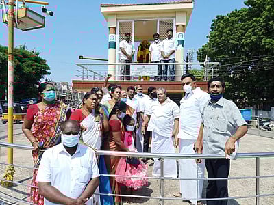 சிதம்பரத்தில் தமாகா சார்பில் காந்தி ஜெயந்தி, காமராஜர் நினைவு தினம் அனுசரிப்பு