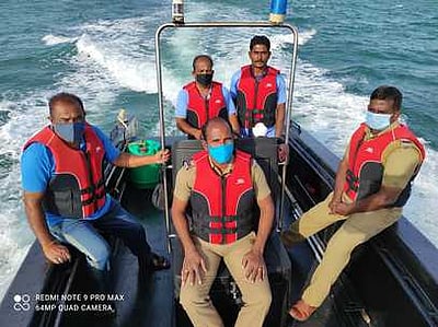 குமரி கடல் பகுதியில் தீவிரவாத தடுப்பு ஒத்திகை