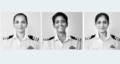 இந்திய கடற்படையில் முதன்முறையாக கடல்சார் உளவுப் பணியில் 3 பெண் விமானிகள்