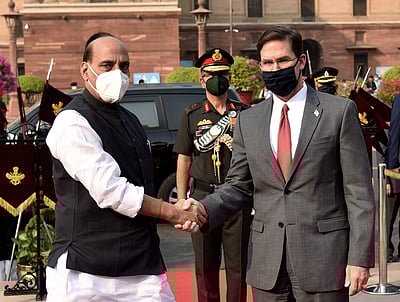 அமெரிக்க பாதுகாப்புத் துறை அமைச்சருடன் ராஜ்நாத் சிங் சந்திப்பு