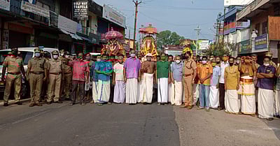 நவராத்திரிக்கு திருவனந்தபுரம் சென்ற சுவாமி விக்ரகங்கள் திரும்பின