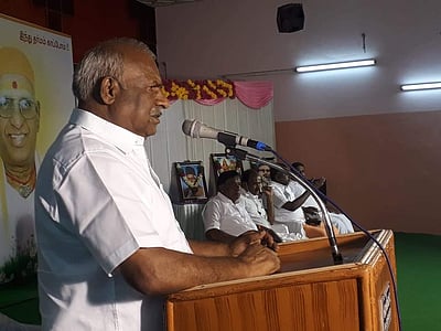 நாமக்கல்லில் இந்து முன்னணி நிறுவனர் இராம. கோபாலனுக்கு சிரத்தாஞ்சலி நிகழ்ச்சி