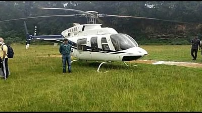 கொடைக்கானலில் தனியாா் ஹெலிகாப்டா் சேவை தொடக்கம்