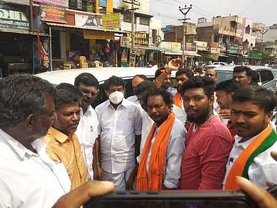 ஆண்டிபட்டியில் பாஜக மாநிலத் துணைத் தலைவருக்கு வரவேற்பு