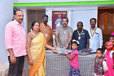 பாவூா்சத்திரத்தில் அரிமா சங்க மண்டல  தலைவா் வருகை தினம்