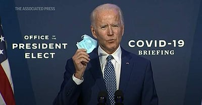 முகக்கவசம் கட்டாயம் அணிய வேண்டும்: ஜோ பைடன்