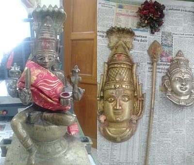 ஏத்தாப்பூர் அருகே கோவிலில் பூட்டை உடைத்து கொள்ளை: மூவர் கைது