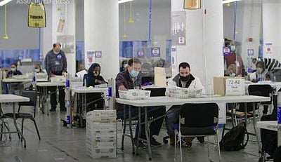 நியு யார்க்கில் அஞ்சல்வழி வாக்குகள் எண்ணிக்கை