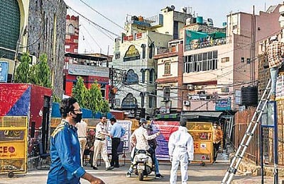 தில்லி: கரோனா கட்டுப்பாட்டு பகுதிகள் 4,550-ஆக அதிகரிப்பு