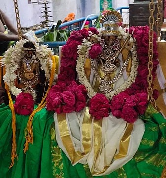 ஆறுமுகனேரி கோயிலில் திருக்கல்யாணம்