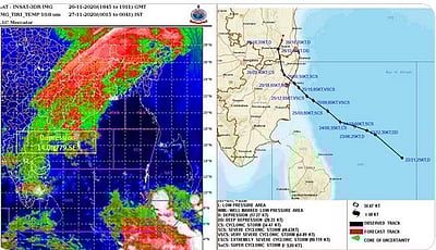 நிவர் புயல் எங்கே, எப்படி இருக்கிறது?