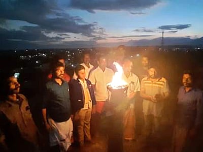 உத்தமபாளையம், கொடைக்கானலில் மகா தீபம் ஏற்றப்பட்டது