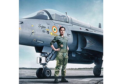 போர் விமானி பயிற்சி பெறும் கங்கனா!