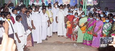 பட்டியலில் இல்லாத செய்தி விரக்தியில் பேசுகிறாா் கனிமொழி: அமைச்சா் ஆா். காமராஜ்