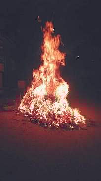 திருக்காா்த்திகை: வீடுகளில் அகல் விளக்கேற்றி பக்தா்கள் வழிபாடு