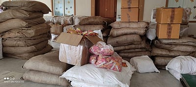 பல்லடம் அருகே வலையபாளையத்தில் 3 ஆயிரம் கிலோ குட்கா பறிமுதல்: 4 பேர் கைது