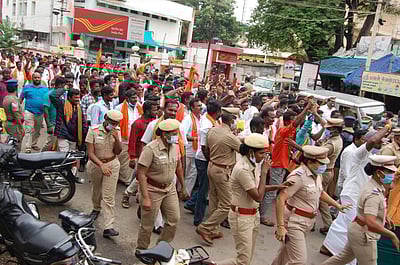 திண்டுக்கல்லில் பாஜகவினர் 500 பேர் கைது