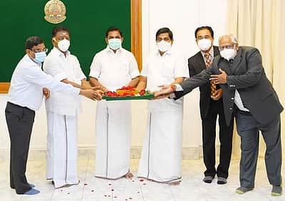 வீரபாண்டி அருகே புதிய அரசு கால்நடை மருத்துவக் கல்லூரி, ஆராய்ச்சி நிலையம்: அடிக்கல் நாட்டினார் முதல்வர்