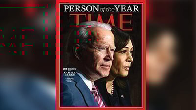 2020ஆம் ஆண்டின் தலைசிறந்த மனிதர்கள் ஜோ பைடன், கமலா ஹாரிஸ்: டைம் இதழ் அறிவிப்பு