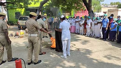 அருப்புக்கோட்டையில் பேரிடா் மேலாண்மை பயிற்சி