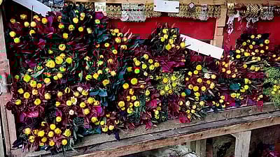 கொடைக்கானலில் உலா் மலா் விற்பனை அமோகம்